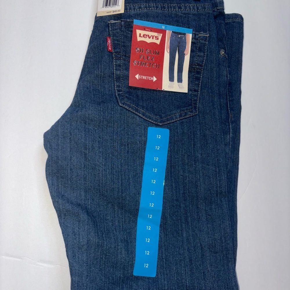 Levi's 511 Slim flex Stretch Jeans - Dark Blue Sz 12